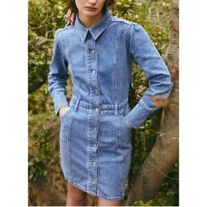Boyish Emmet Denim Dress in Mirror Size Medium